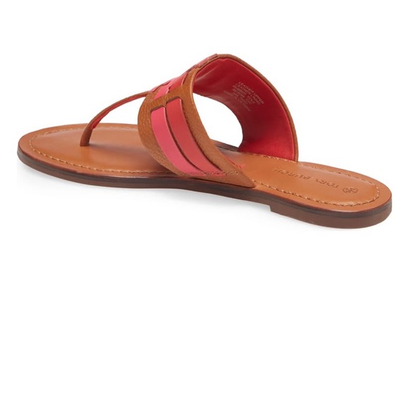 New Tory Burch Leigh  Flip-Flop Sandals - Picture 5 of 13